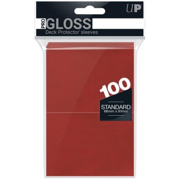 100 pochettes rouge ultra pro 82694 