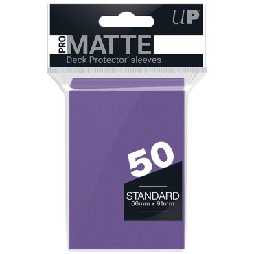 50 pochettes pro matte format standard violet ultra pro 84187 
