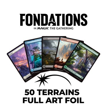 50 terrains fondations full art foil 