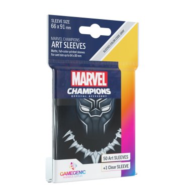 501 pochettes black panther marvel champions 66x91 mm gamegenic 