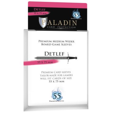 55 pochettes transparentes detlef 5575mm paladin 