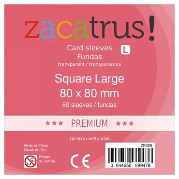 55 protege cartes format square l clear zacatrus 