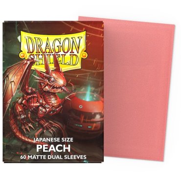 60 pochettes dual matte format japonais peach dragon shield 
