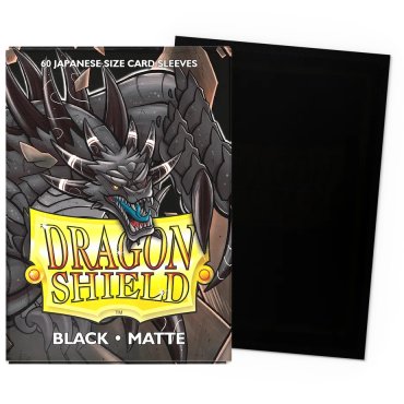 60 pochettes matte format japonais black dragon shield 