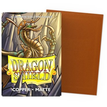 60 pochettes matte format japonais copper dragon shield 
