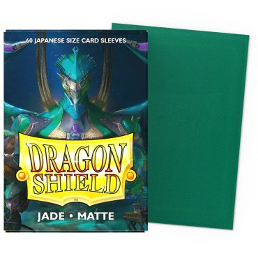 60 pochettes matte format japonais jade dragon shield 