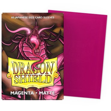 60 pochettes matte format japonais magenta dragon shield 