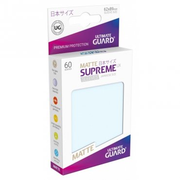 60 proteges cartes ultimate guard matte transparent format japonais supreme ux 