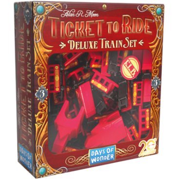 aventuriers du rail deluxe train set boite de jeu rouge 