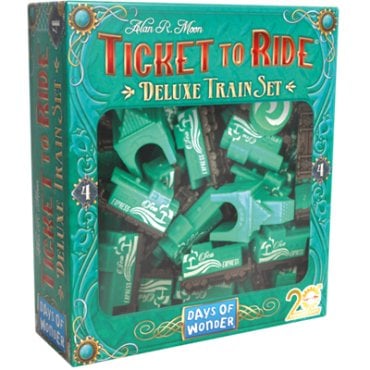 aventuriers du rail deluxe train set boite de jeu vert 