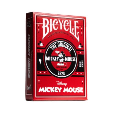 cartes bicycle disney mickey mouse classic rouge boite 
