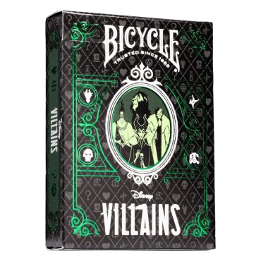 cartes bicycle ultimates disney villains violet vert boite 