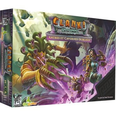 clank catacombs extension antres et cavernes oubliees jeu origames boite de jeu 