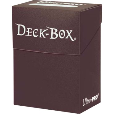 deck box 80 classique marron chocolat ultra pro 82556 