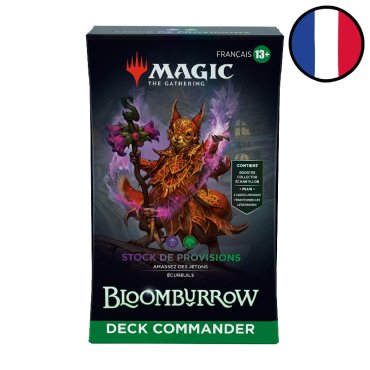 deck commander bloomburrow magic fr stock de provisions 