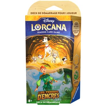 deck de demarrage pongo et peter pan les terres d encres disney lorcana 