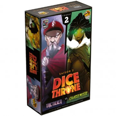 dice throne s2 combat 2 tacticien vs chasseresse boite de jeu 