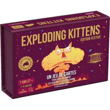 exploding kitten festive edition 2024 jeu exploding kitten boite de jeu 