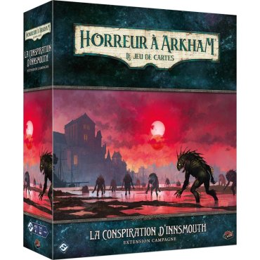 horreur a arkham jce extension campagne la conspiration dinnsmouth jeu fantasy flight boite de jeu 