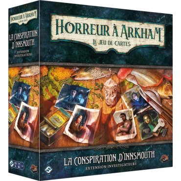 horreur a arkham jce extension investigateur la conspiration dinnsmouth jeu fantasy flight boite de jeu 