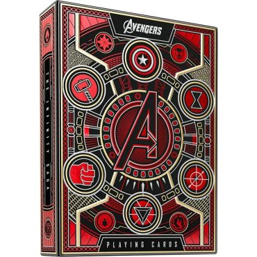 jeu de 54 cartes marvel avengers rouge theory 11 boite 