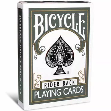 jeu de 54 cartes rider back gris bicycle boite 