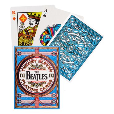 jeu de 54 cartes theory11 beatles bleu 