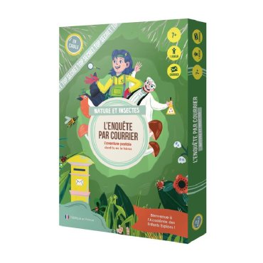 l enquete par courrier nature et insectes boite de jeu 