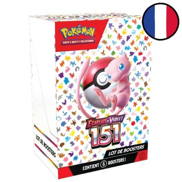 lot de 6 boosters ecarlate et violet 151 pokemon fr 