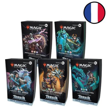 lot des 5 decks commander tdm fr 