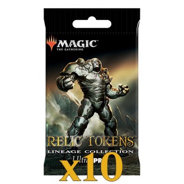 magic_lot_10_boosters_ultra_pro_relic_tokens_lineage_collection 
