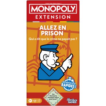 monopoly extension allez en prison jeu hasbro boite de jeu 