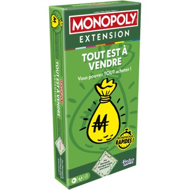 monopoly extension tout est a vendre jeu hasbro boite de jeu 