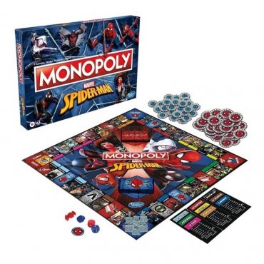 monopoly marvel spider man materiel de jeu 