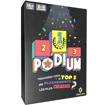 podium jeu zenagame boite 