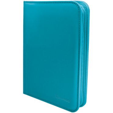 pro binder vivid 4 pocket bleu turquoise ultra pro exterieur 