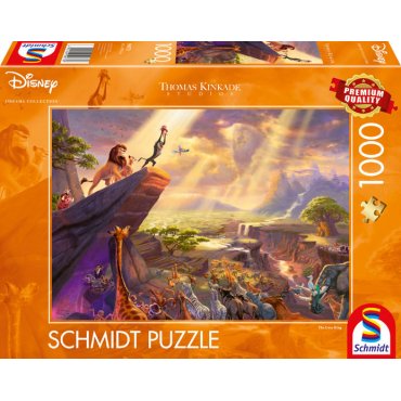 puzzle 1000 pieces schmidt kinkade le roi lion 