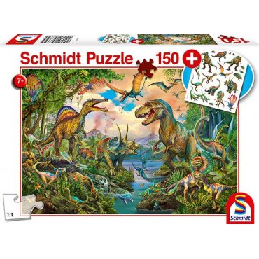 puzzle 150 schmidt dinos sauvages 