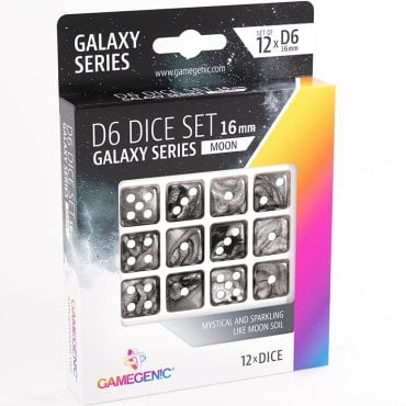 set 12 d6 16mm gamegenic moon boite 