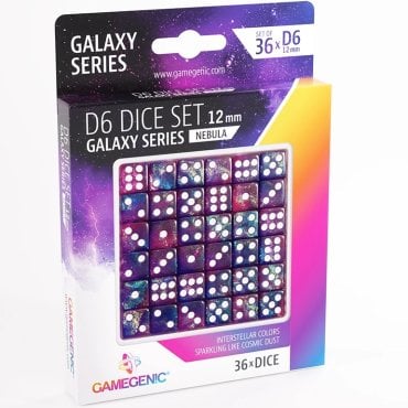 set 36 d6 12mm gamegenic nebula boite 