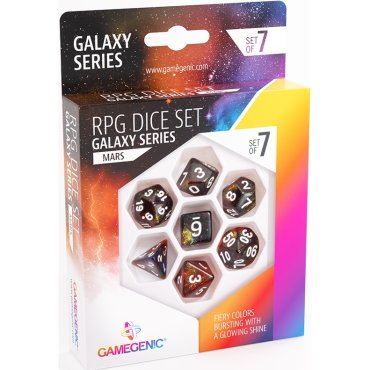 set de 7 des rpg galaxy series mars gamegenic boite 