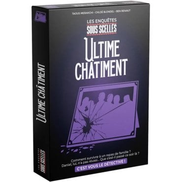 sous scelles l ultime chatiment jeu enigami boite de jeu 