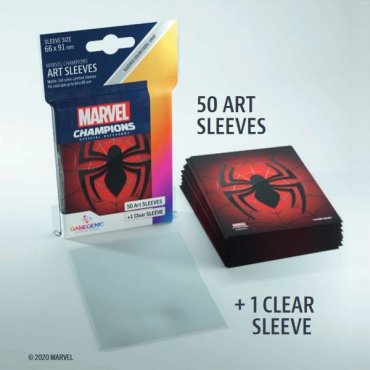 spider man_marvel_champions_art_sleeves_66_x_91_mm_gamegenic 