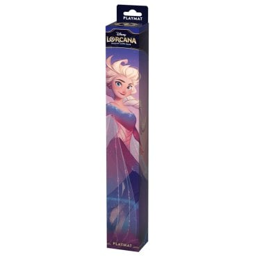 tapis de jeu elsa la mer azurite disney lorcana boite 