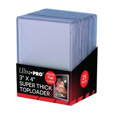 toploader 75pt super thick x 25 ultra pro 