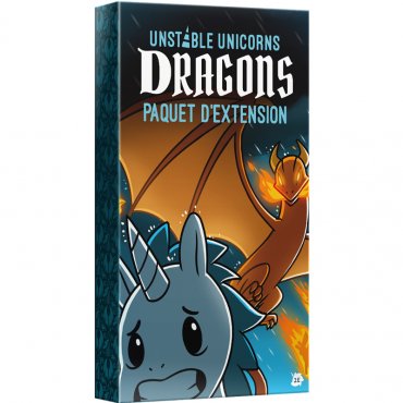 unstable unicorns extension dragons boite de jeu 