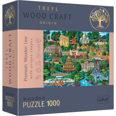 wooden puzzle 1000p france jeu trefl boite de jeu 