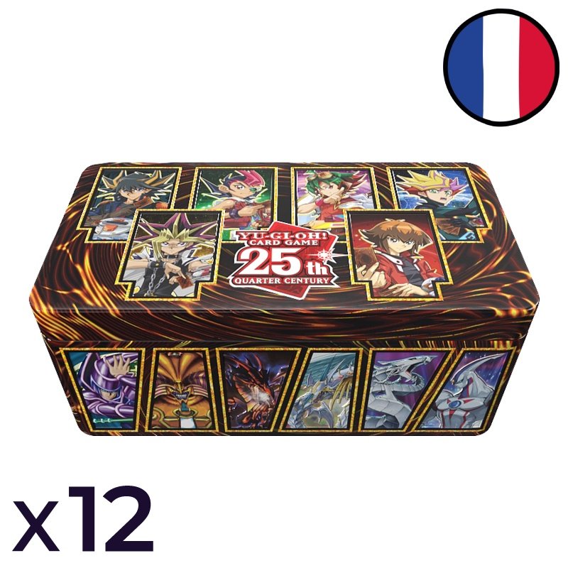 Set of 12 Mega-Tin 2023 25th anniversary Dueling Heroes - Yu-Gi-Oh! FR -  Buy your produits Yu-Gi-Oh! - Playin by Magic Bazar