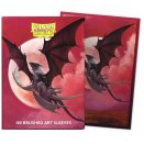 100 Valentine Dragon 2024 Brushed Art Standard Size Sleeves - Dragon Shield