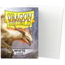100 White Classic Standard Size Sleeves - Dragon Shield